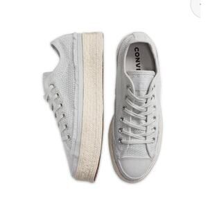 Converse Summer Getaway Chuck Taylor all star espadrille sneakers platform 7.5